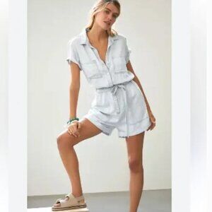Anthropologie Cloth & Stone Tencel Lyocell Romper, size Medium. EUC